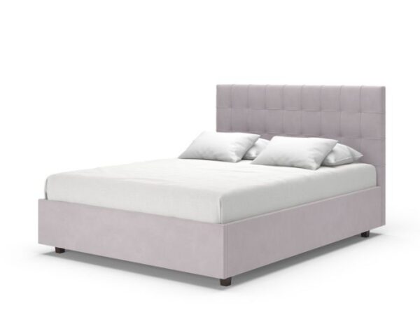 Alexis Ottoman Upholstered Bed Frame in pink velvet
