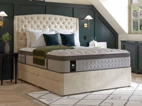 Sealy PostureLux Forbes Mattress with divan bed