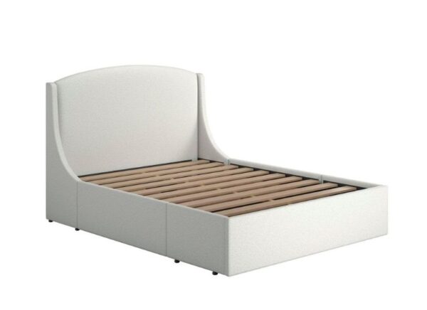 Vermont Upholstered Bed Frame with solid slats