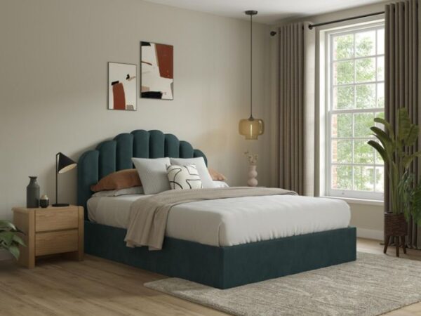 Amari Ottoman Bed Frame in green