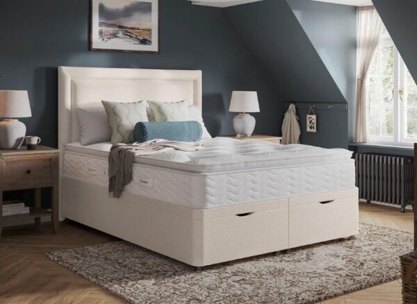 Dream Team Bamburgh 1600 Pocket Memory Pillow Top Mattress with divan bed