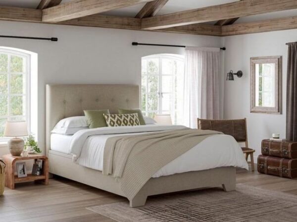 Jenkins Upholstered Ottoman Bed Frame with storage