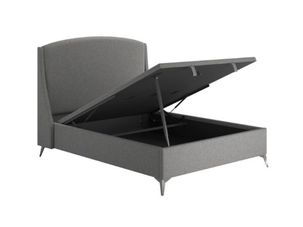 Camden Upholstered Ottoman Bed Frame in grey