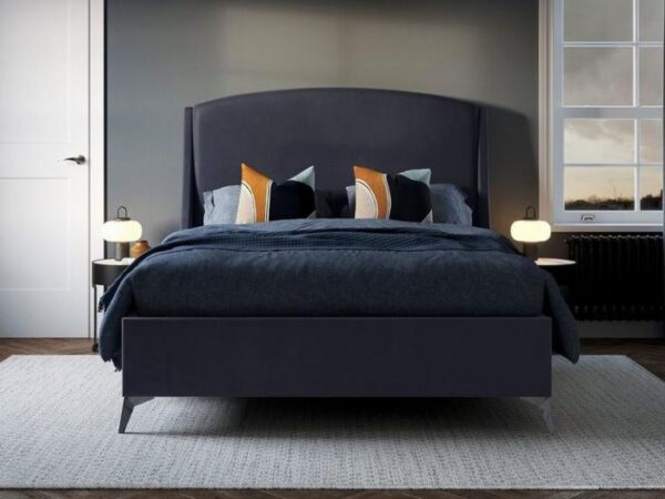 Camden Upholstered Ottoman Bed Frame in navy