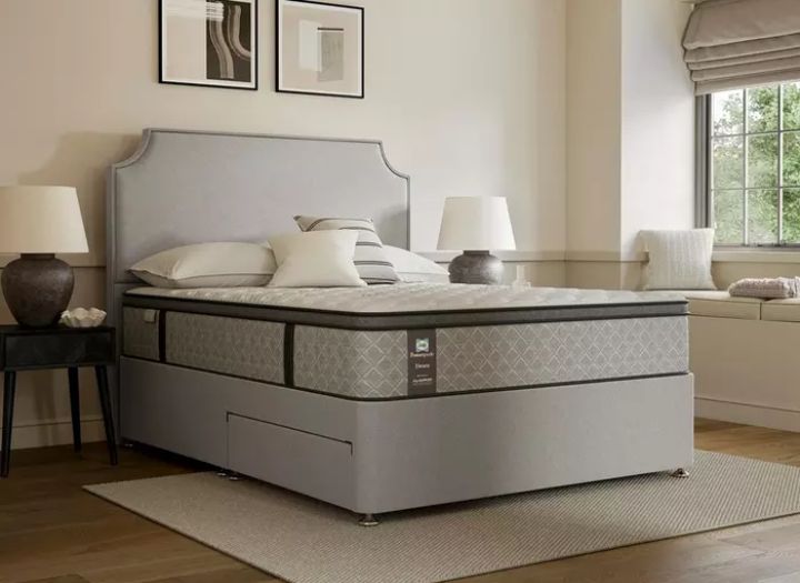Sealy Posturepedic Elevate Denison Combination Mattress with divan bed