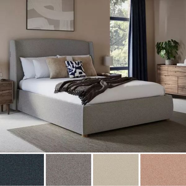 TEMPUR Linford Upholstered Electric Ottoman Bed Frame