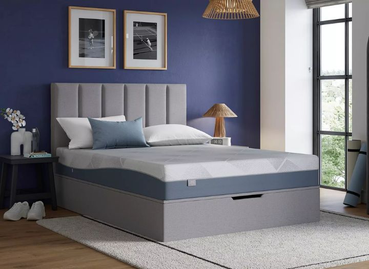 Hyde & Sleep 360 Cool Graphite Foam Rolled Mattress with bed