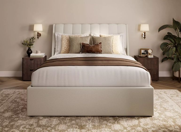 Maverick Upholstered Ottoman Headboard Storage Bed Frame