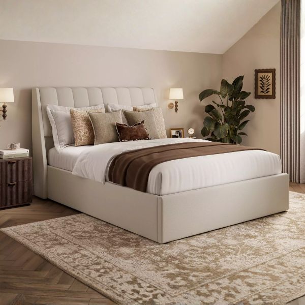 Maverick Upholstered Ottoman Headboard Storage Bed Frame